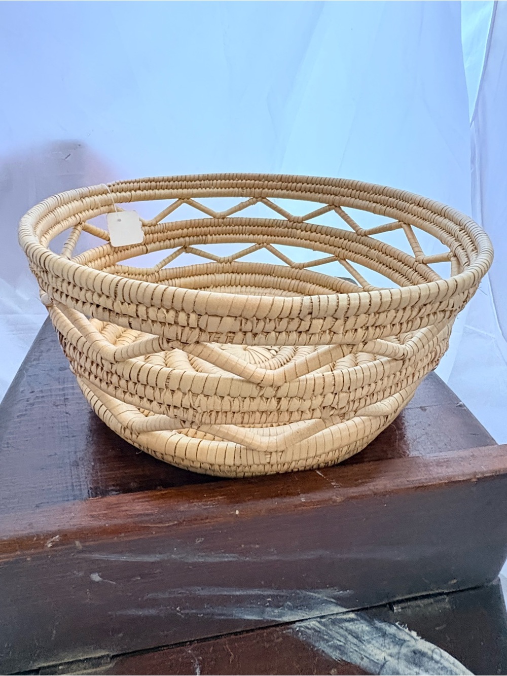 Handwoven Natural Woven Storage Basket - Neutral Cream